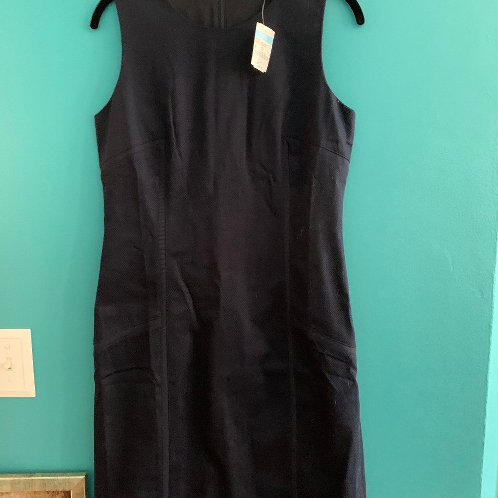 Classic Navy Blue sleeveless sheath